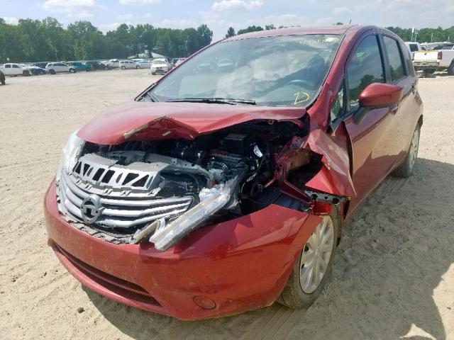 3N1CE2CP8GL410399 - 2016 NISSAN VERSA NOTE RED photo 2