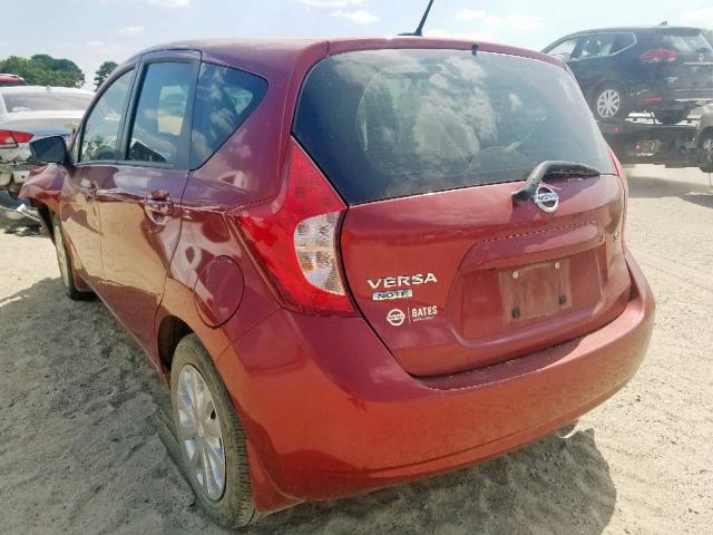 3N1CE2CP8GL410399 - 2016 NISSAN VERSA NOTE RED photo 3