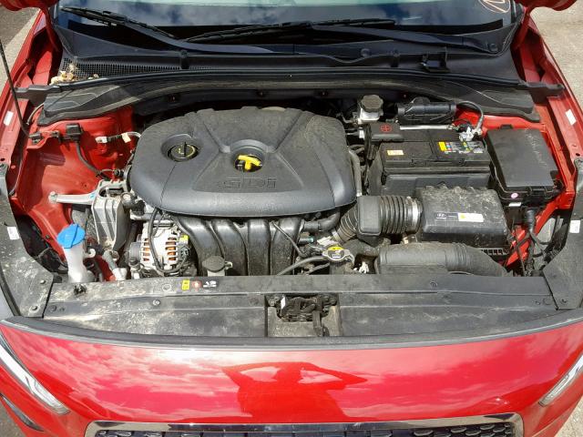 KMHH35LE8JU011056 - 2018 HYUNDAI ELANTRA GT RED photo 7