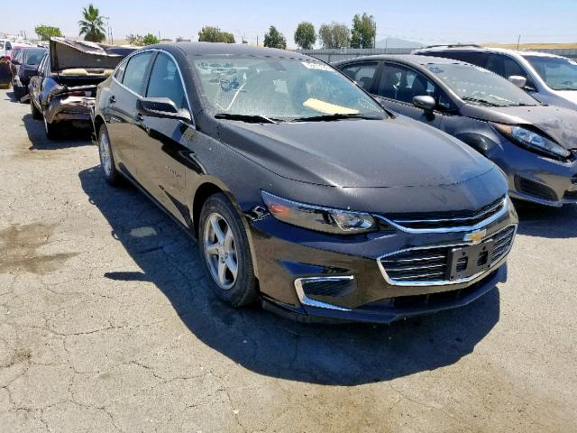 1G1ZB5STXHF171488 - 2017 CHEVROLET MALIBU LS BLACK photo 1