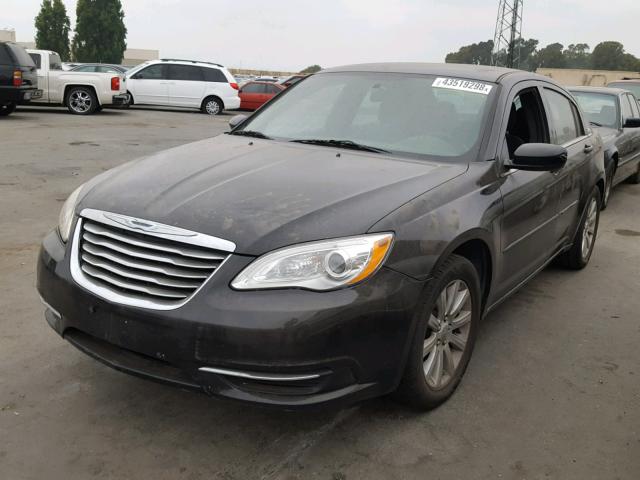 1C3CCBBB3DN639615 - 2013 CHRYSLER 200 TOURIN BLACK photo 2