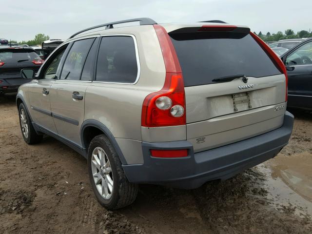 YV1CY59H241114250 - 2004 VOLVO XC90 GOLD photo 3