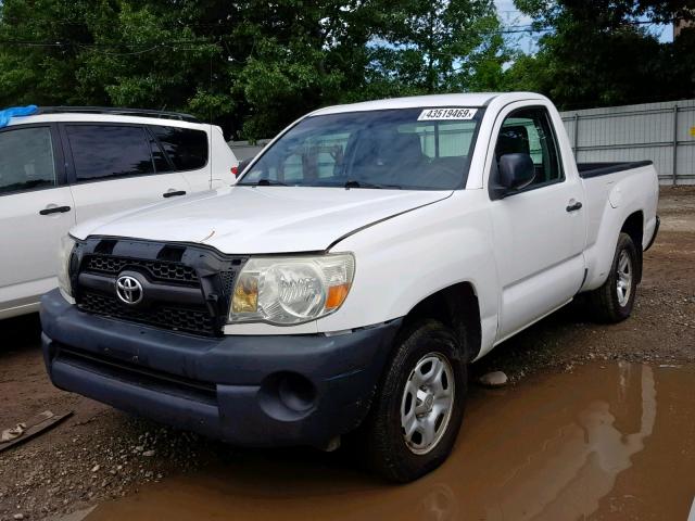 5TFNX4CN3BX005834 - 2011 TOYOTA TACOMA WHITE photo 2