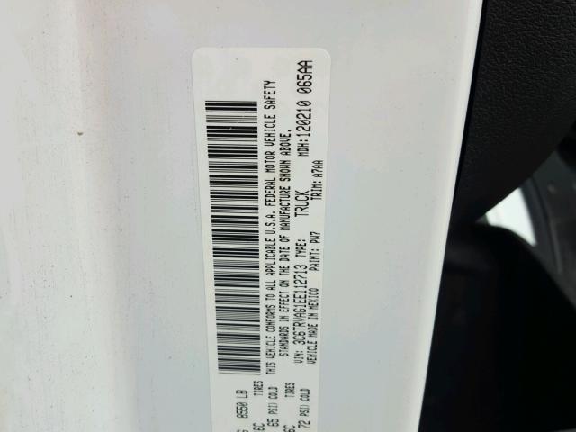 3C6TRVAG1EE112713 - 2014 RAM PROMASTER 白色 照片 10