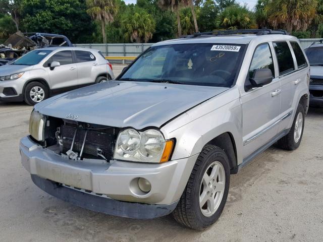 1J8HS58N75C570991 - 2005 JEEP GRAND CHER SILVER photo 2