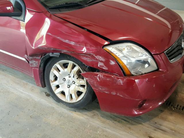 3N1AB6AP4AL659087 - 2010 NISSAN SENTRA 2.0 RED photo 9