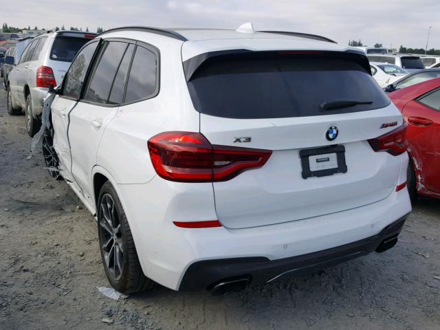 5UXTS3C55J0Y94903 - 2018 BMW X3 XDRIVE3 WHITE photo 3
