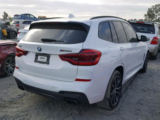 5UXTS3C55J0Y94903 - 2018 BMW X3 XDRIVE3 WHITE photo 4