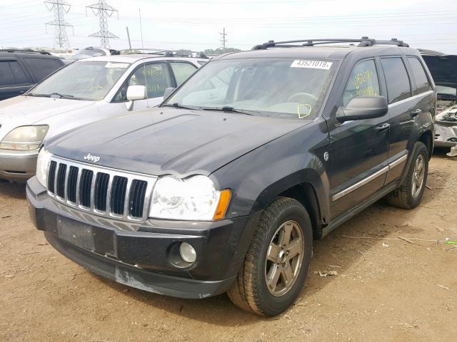 1J8HR58N95C622844 - 2005 JEEP GRAND CHER BLACK photo 2