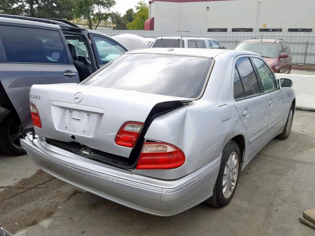 WDBJF65J21B389008 - 2001 MERCEDES-BENZ E 320 SILVER photo 4