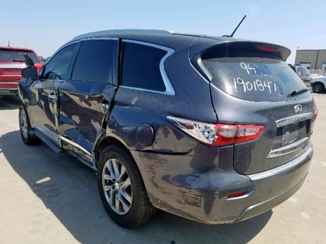 5N1AL0MN3DC346190 - 2013 INFINITI JX35 GRAY photo 3