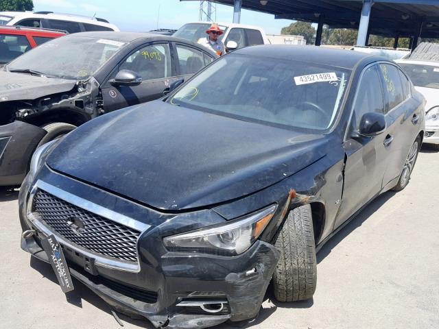 JN1BV7AP5FM349898 - 2015 INFINITI Q50 BASE BLACK photo 2