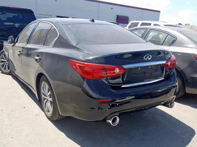 JN1BV7AP5FM349898 - 2015 INFINITI Q50 BASE BLACK photo 3