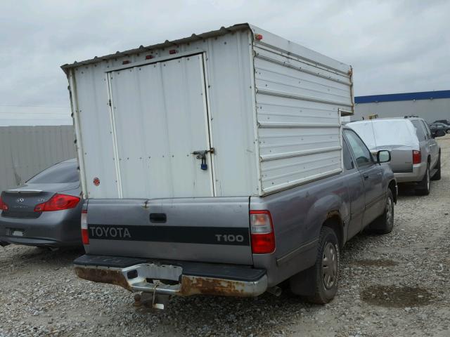 JT4TN12D6V0032317 - 1997 TOYOTA T100 XTRAC GRAY photo 4