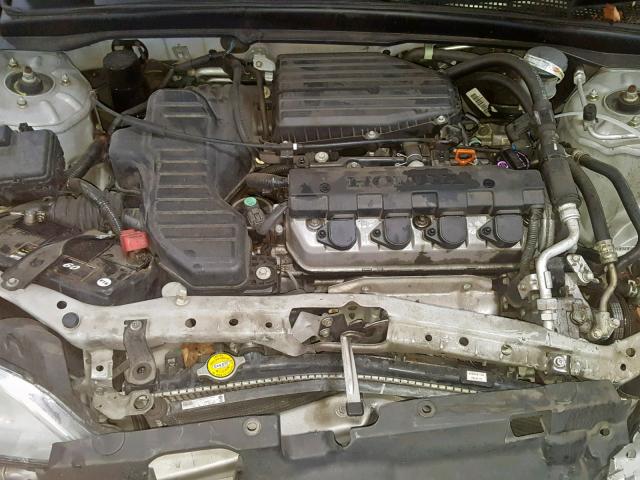 1HGES16305L017380 - 2005 HONDA CIVIC DX V SILVER photo 7