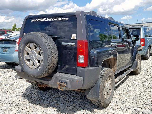 5GTDN136268165415 - 2006 HUMMER H3 BLACK photo 4