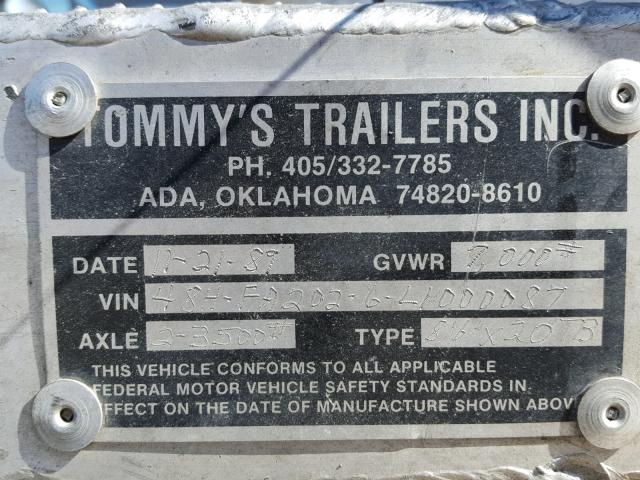 48HFA2026L1000087 - 1990 TOMM CARRIER GRAY photo 10