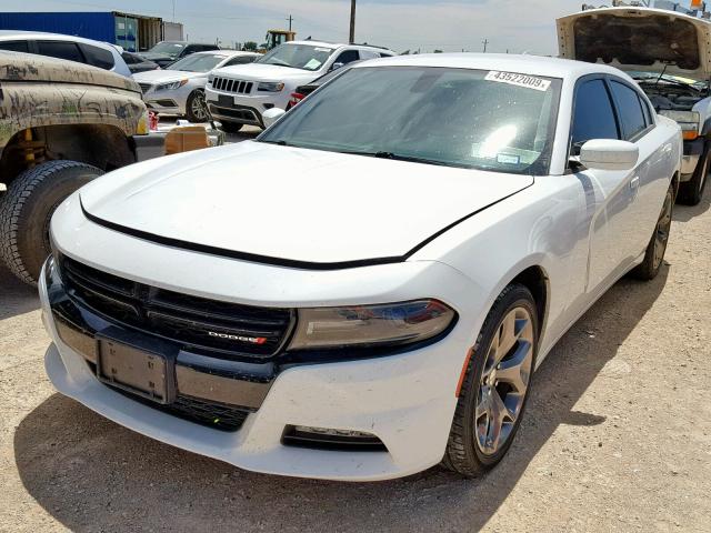 2C3CDXHG8GH312377 - 2016 DODGE CHARGER SX WHITE photo 2