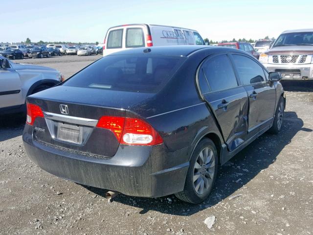 2HGFA16969H345711 - 2009 HONDA CIVIC EXL 黑色 照片 4