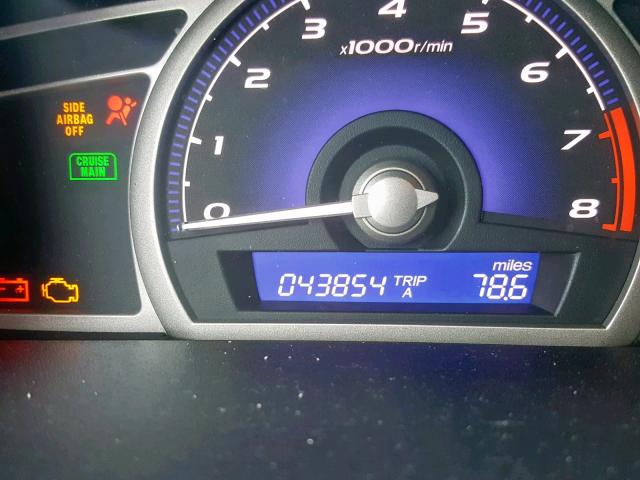 2HGFA16969H345711 - 2009 HONDA CIVIC EXL 黑色 照片 8