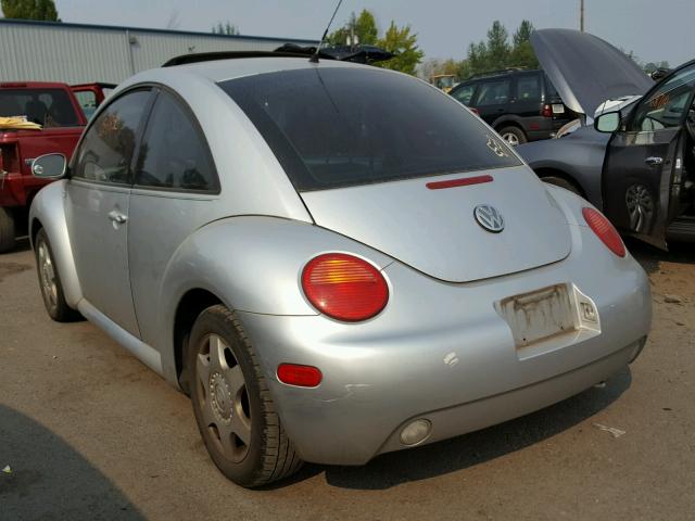 3VWCK21C71M429675 - 2001 VOLKSWAGEN NEW BEETLE Gümüş foto 3
