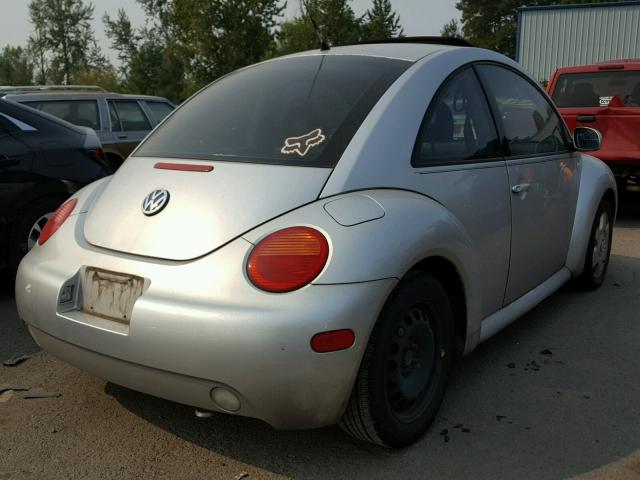 3VWCK21C71M429675 - 2001 VOLKSWAGEN NEW BEETLE Gümüş foto 4