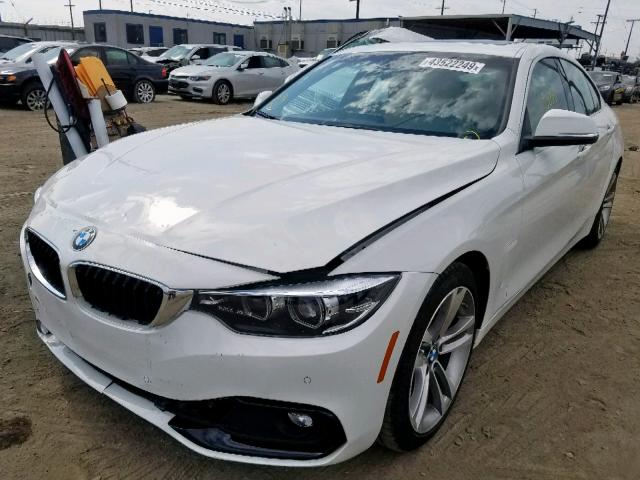 WBA4J1C59KBM16080 - 2019 BMW 430I GRAN WHITE photo 2