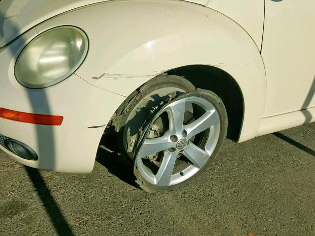 3VWSG31C67M505348 - 2007 VOLKSWAGEN NEW BEETLE Creme Foto 9