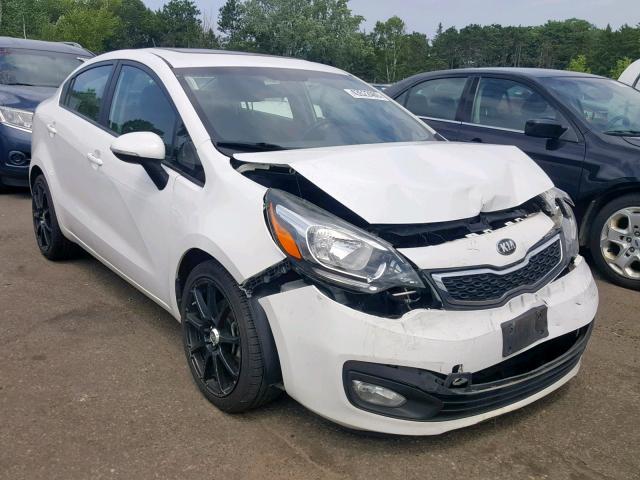 KNADN4A37D6189278 - 2013 KIA RIO EX WHITE photo 1