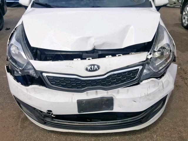 KNADN4A37D6189278 - 2013 KIA RIO EX WHITE photo 9