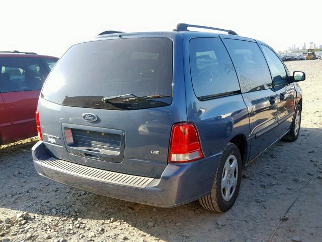 2FMZA51626BA36280 - 2006 FORD FREESTAR S BLUE photo 4