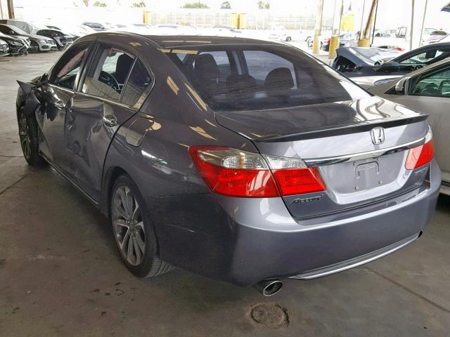 1HGCR2E57FA120613 - 2015 HONDA ACCORD SPO GRAY photo 3