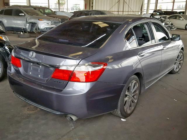 1HGCR2E57FA120613 - 2015 HONDA ACCORD SPO GRAY photo 4