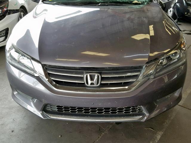 1HGCR2E57FA120613 - 2015 HONDA ACCORD SPO GRAY photo 7