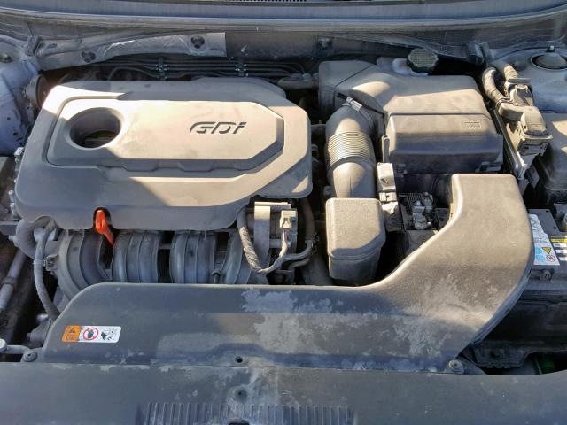 5NPE34AF1FH042034 - 2015 HYUNDAI SONATA SPO GRAY photo 7