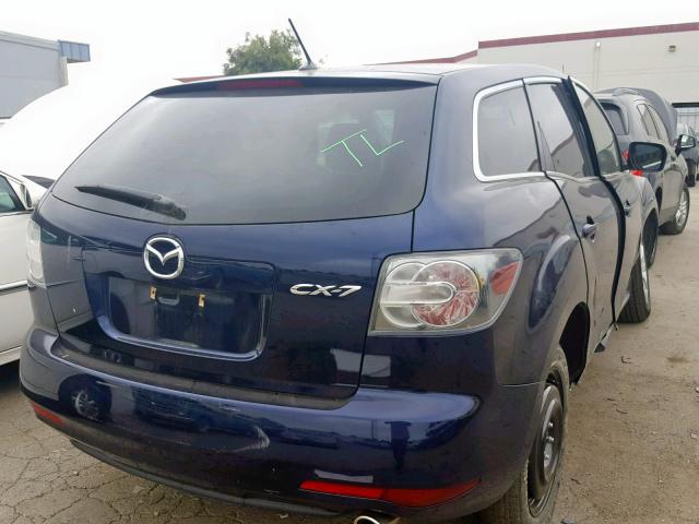 JM3ER2BM0C0416309 - 2012 MAZDA CX-7 BLUE photo 4