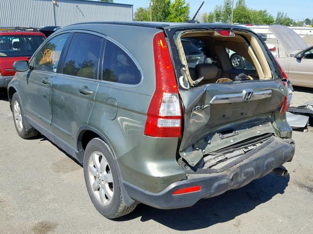 JHLRE48748C063004 - 2008 HONDA CR-V EXL GREEN photo 3