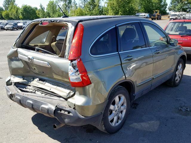 JHLRE48748C063004 - 2008 HONDA CR-V EXL GREEN photo 4