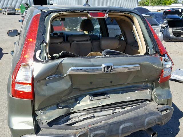 JHLRE48748C063004 - 2008 HONDA CR-V EXL GREEN photo 9