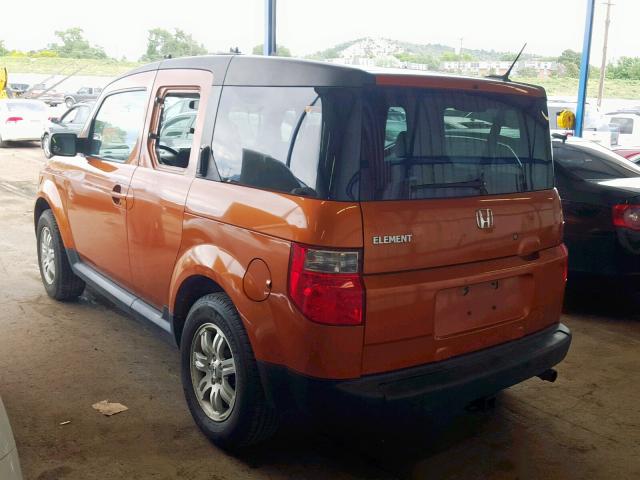 5J6YH28747L016388 - 2007 HONDA ELEMENT EX ORANGE photo 3