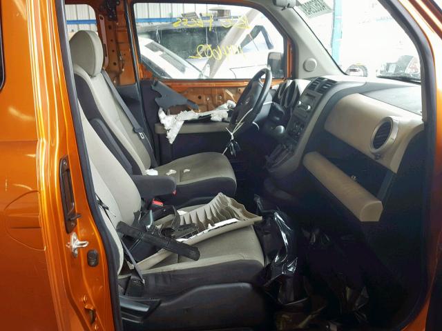 5J6YH28747L016388 - 2007 HONDA ELEMENT EX ORANGE photo 5