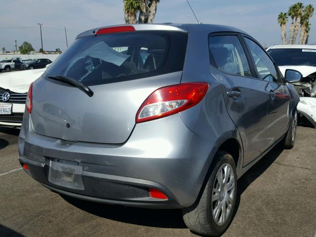 JM1DE1KZ7E0178953 - 2014 MAZDA MAZDA2 SPO GRAY photo 4