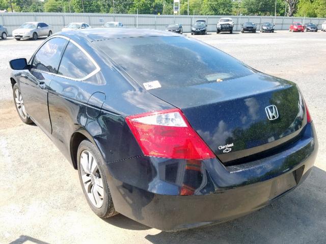 1HGCS1B33AA004853 - 2010 HONDA ACCORD LX BLACK photo 3