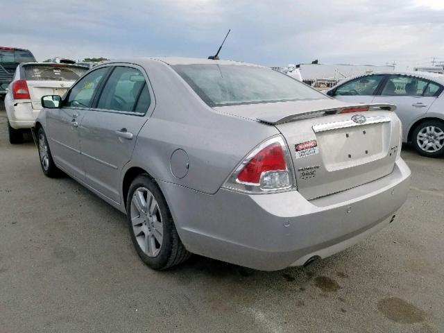 3FAHP02128R250958 - 2008 FORD FUSION SEL SILVER photo 3