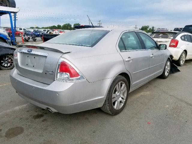 3FAHP02128R250958 - 2008 FORD FUSION SEL SILVER photo 4