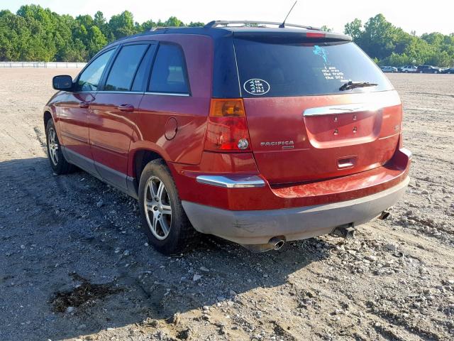 2A8GM68X37R102747 - 2007 CHRYSLER PACIFICA T RED photo 3