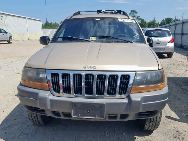 1J4GW48S71C606271 - 2001 JEEP GRAND CHER TAN photo 9