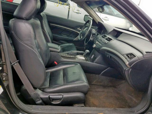 1HGCS12868A022866 - 2008 HONDA ACCORD EXL BLACK photo 5