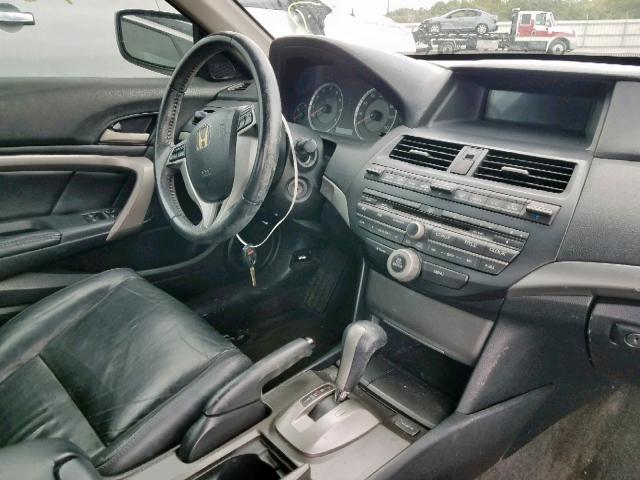 1HGCS12868A022866 - 2008 HONDA ACCORD EXL BLACK photo 9