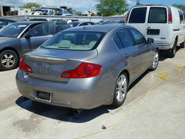 JNKCV61E49M302763 - 2009 INFINITI G37 BASE GRAY photo 4